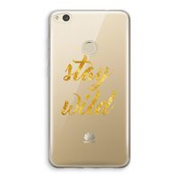 Stay wild: Huawei Ascend P8 Lite (2017) Transparant Hoesje