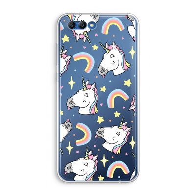 Rainbow Unicorn: Honor 10 Transparant Hoesje