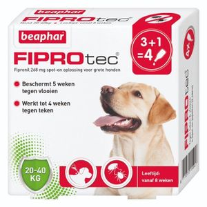 Beaphar Fiprotec Spot-On Hond 20-40kg - 4 pip