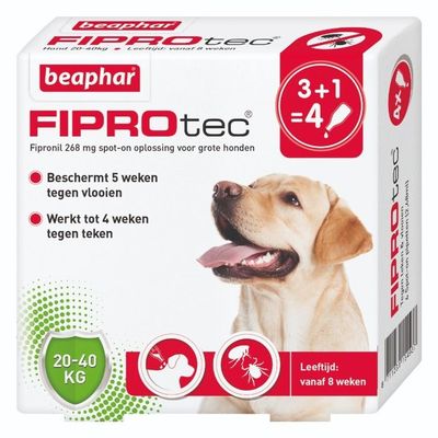 Beaphar Fiprotec Spot-On Hond 20-40kg - 4 pip
