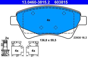 ATE Remblokset 13.0460-3815.2