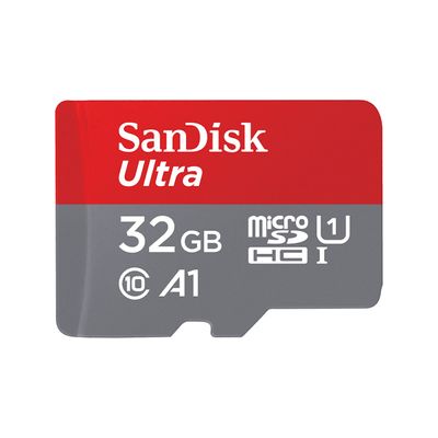 SanDiskMicroSDHC Ultra 32GB 120MB/s C10-UHSI-A1 Photo Micro SD-kaart Grijs