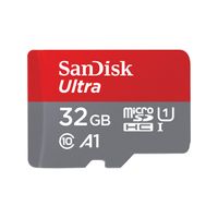 SanDisk MicroSDHC Ultra 32GB 120MB/s C10-UHSI-A1 Photo Micro SD-kaart Grijs SanDisk MicroSDHC Ultra 32GB 120MB/s C10-UHSI-A1 Photo Micro SD-kaart Grijs