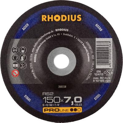 Rhodius 200238 Afbraamschijf Diameter 150 mm Boordiameter 22.23 mm Staal 1 stuk(s) Rhodius 200238 Afbraamschijf Diameter 150 mm Boordiameter 22.23 mm Staal 1 stuk(s)