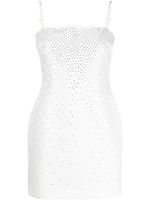 Blumarine robe courte à ornements en cristal - Blanc