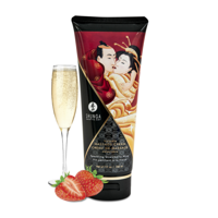 Shunga Kusbare Massagecrème - Sprankelende Aardbeienwijn - 7 floz / 200 ml