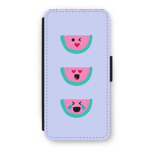 Smiley watermeloen: iPhone 7 Flip Hoesje