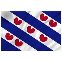 Vlaggenmast vlag provincie Friesland 70 x 100 cm   - - thumbnail