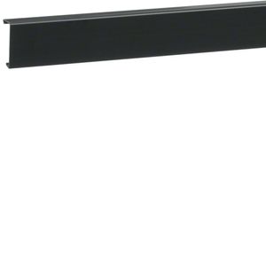 Electro Plint basis met deksel 20 x 55 mm zwart 2 meter prijs per meter