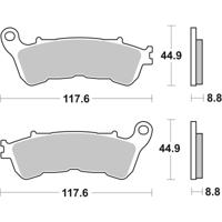BREMBO Remblokken, voor de moto, Scooter Gesinterd Metaal 07063XS