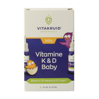 Vitamine K & D baby druppels 10ml 20 Milliliter