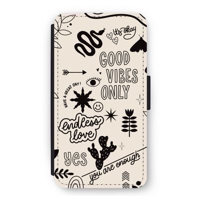 Good vibes: iPhone 11 Pro Flip Hoesje