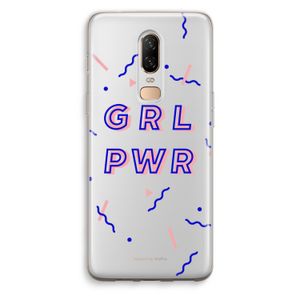 GRL PWR: OnePlus 6 Transparant Hoesje