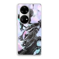 Pastel zwart: Huawei P50 Pro Transparant Hoesje