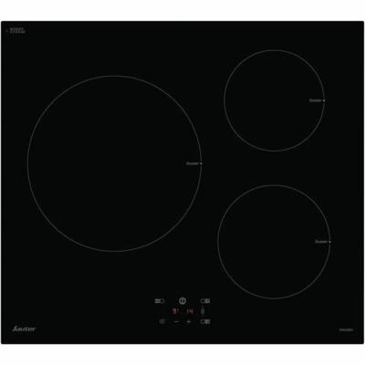 SAUTER SI934B - Inductiekookplaat - 3 branders - 8300W - L60 cm - Zwart