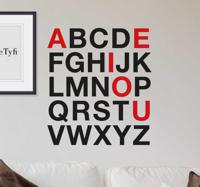 muursticker alfabet - thumbnail