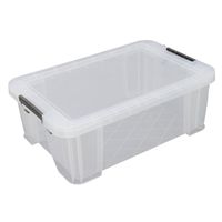 Allstore Opbergbox 15 liter transparant kunststof 47 x 30 x 17 cm - Opbergbox