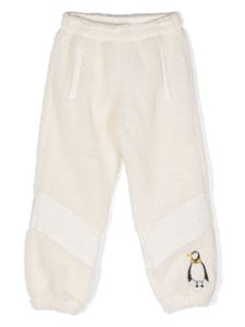 Mini Rodini pantalon de jogging Penguin Pile à rayures - Blanc