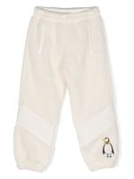 Mini Rodini pantalon de jogging Penguin Pile à rayures - Blanc - thumbnail