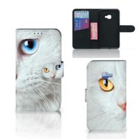 Samsung Galaxy Xcover 4 | Xcover 4s | Telefoonhoesje | Met pasjeshouder | Witte Kat Samsung Galaxy Xcover 4 | Xcover 4s | Telefoonhoesje | Met pasjeshouder | Witte Kat
