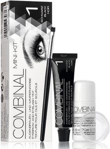 Combinal Wenkbrauw- en Wimperverf Mini Kit Zwart