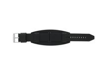 Horlogeband Fossil CH2856 / RETRO Traveler Onderliggend Leder Zwart 22mm