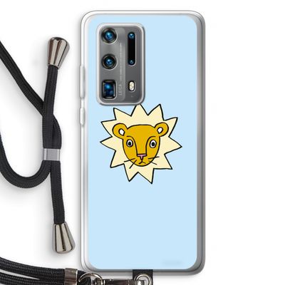 Kleine leeuw: Huawei P40 Pro Plus Transparant Hoesje met koord