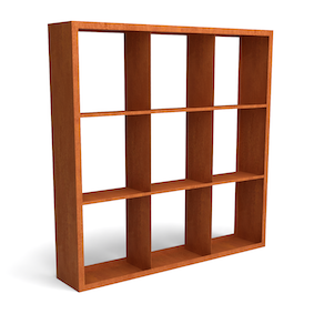 Egura cortenstaal houtopslag onderverdeling 9 vakken 2000x385x2000 mm - Geroba