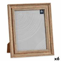 Fotolijsten 26 x 2 x 31 cm Kristal Hout Bruin Koper Plastic (6 Stuks)