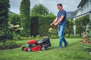 Einhell GC-PM 40/2 S Grasmaaier Benzine In hoogte verstelbare greep met klapfunctie 2000 W Snijbreedte max. 40 cm Geschikt voor max. Grasveld voor 1000 m2