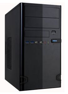 Linkworld 727-22 Micro-tower PC-behuizing Zwart