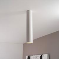 Canopus bianco l by LUSENZ - Cilindervormige opbouwspot met mat witte coating