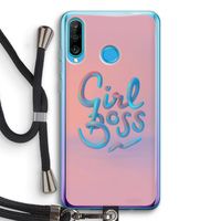 Girl boss: Huawei P30 Lite Transparant Hoesje met koord Girl boss: Huawei P30 Lite Transparant Hoesje met koord