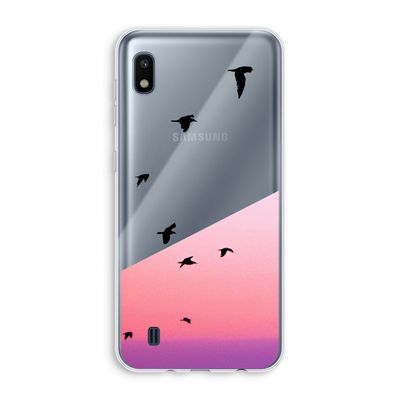 Fly away: Samsung Galaxy A10 Transparant Hoesje