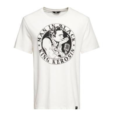 King Kerosin Man In Black Johnny Cash T-Shirt Off White-M