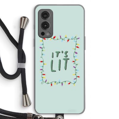 It's Lit: OnePlus Nord 2 5G Transparant Hoesje met koord
