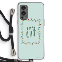 It's Lit: OnePlus Nord 2 5G Transparant Hoesje met koord