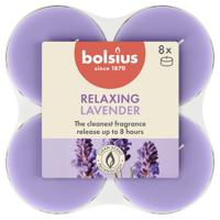 Bolsius maxilicht true scents lavender 8 stuks