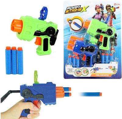Toi-Toys The reloader toy gun met foam pijltjes, 2 stuks in verpakking
