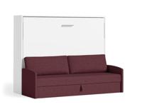 Tweepersoons Opklapbed 140x190cm - Couple - roze bank - Geen matras