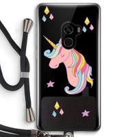 Roze eenhoorn: Xiaomi Mi Mix 2 Transparant Hoesje met koord