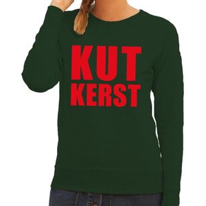 Foute kersttrui Kut Kerst groen voor dames