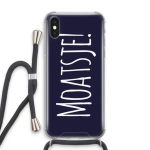 Moatsje!: iPhone X Transparant Hoesje met koord