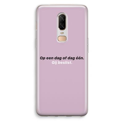 gij beslist: OnePlus 6 Transparant Hoesje