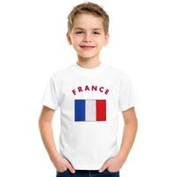 Wit kinder t-shirt Frankrijk XL (158-164)  -