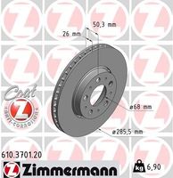 Remschijf Coat Z 610370120
