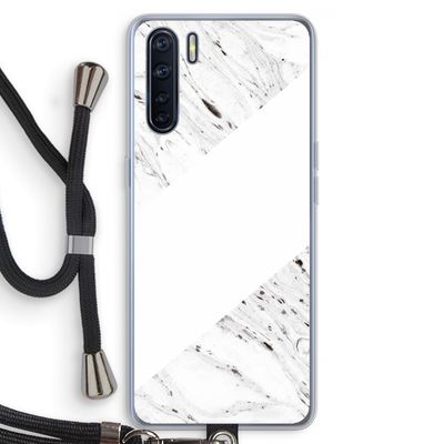 Biggest stripe: Oppo A91 Transparant Hoesje met koord