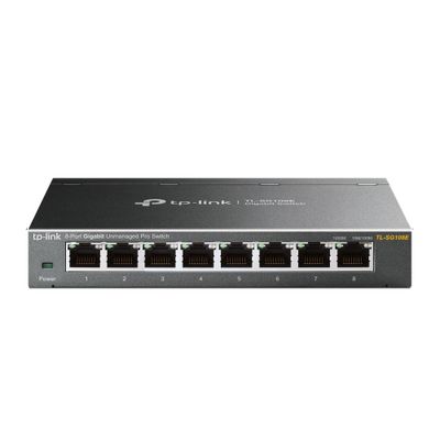 TP-LinkTL-SG108E 8-Port Gigabit Easy Smart Switch Switch Zwart