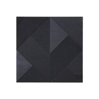 PTMD Belinda Black MDF angular carved wallpanel matt S