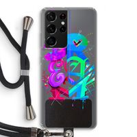 Dream: Samsung Galaxy S21 Ultra Transparant Hoesje met koord